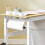 SoBuy Conjunto Mesa e Cadeira Infantil com Prateleiras Branco 7