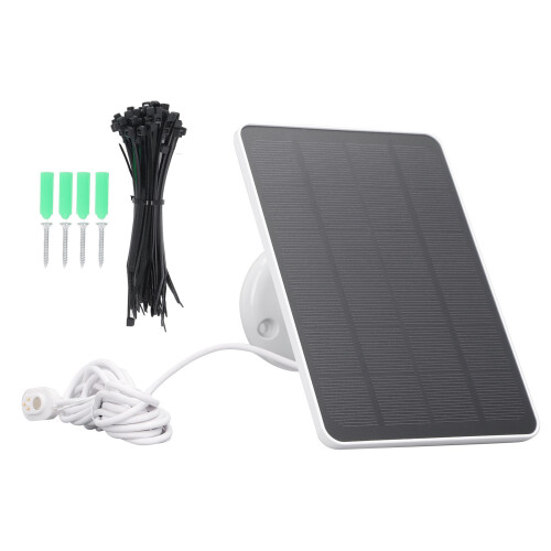 10W Waterproof Monocrystalline Solar Panel Charger for Arlo Pro 3/4 White 2