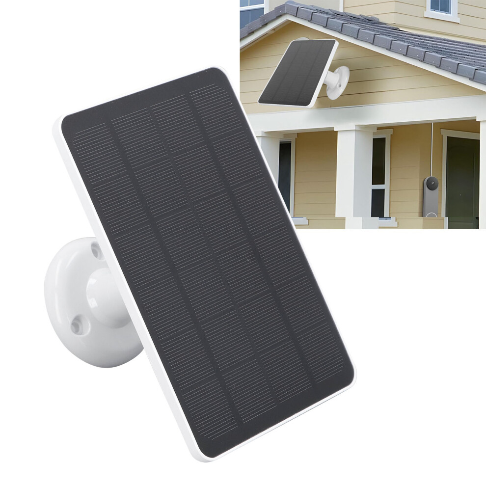 10W Waterproof Monocrystalline Solar Panel Charger For Arlo Pro 3/4 White 4931333490014
