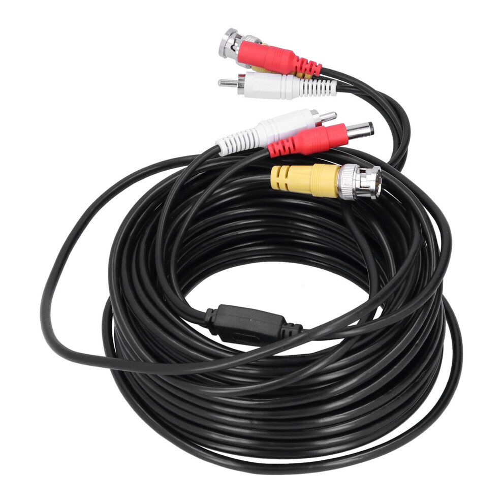 Cctv Video Audio Power Cable 15M 49.2Ft Bnc+Rca+Dc 3-In-1 For Dvr 4621333490038