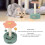Interactive Sisal Cat Scratching Post Tower 25x25x35.5cm 5