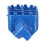 Coppia di pedane in alluminio blu per PW50 PW80 7