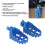 Coppia di pedane in alluminio blu per PW50 PW80 5