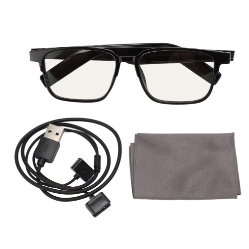 Gafas inteligentes BT5.3 2x110mAh Negro de alto brillo 1