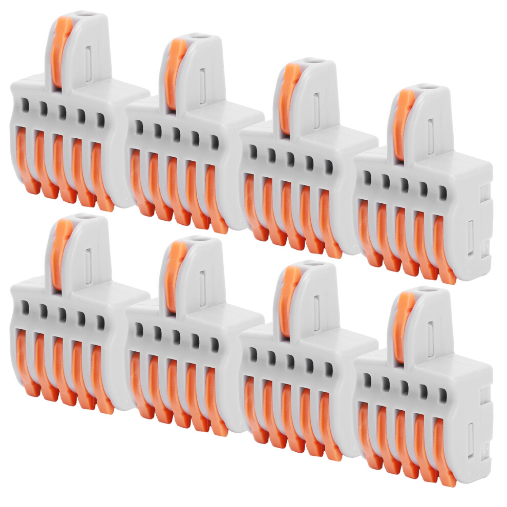 SPL Quick Connector 20Pcs 1 in 5 out Push-Type Orange Wire Splitters-image-OPC-PJCBS5Y-NEW