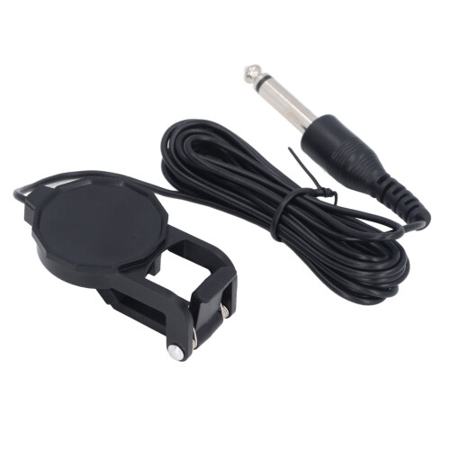 Pickup clip-on in plastica, cavo da 2,5 m, jack da 6,35 mm