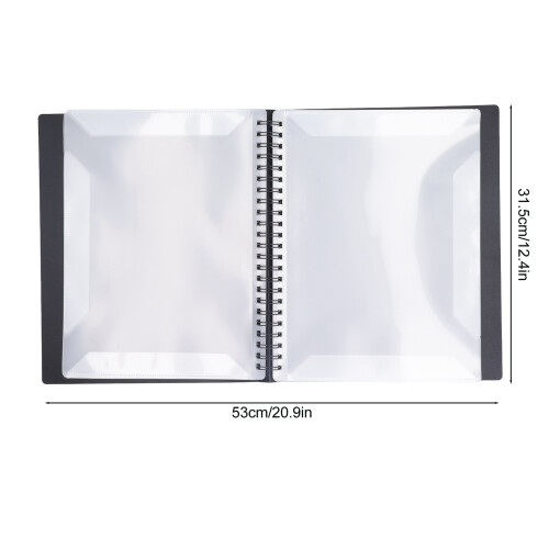 Carpeta para partituras A4 de PP, 60 hojas, blanca 1