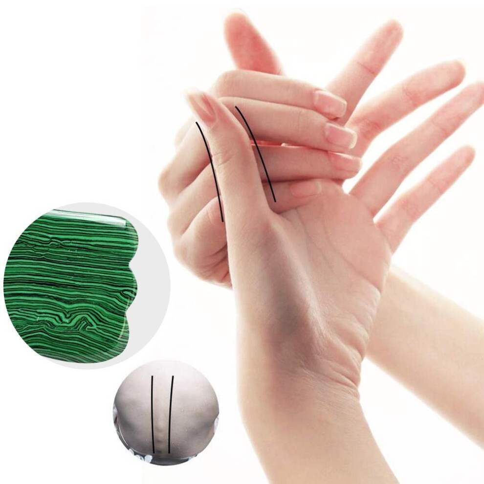 Green Natural Jade Gua Sha Face Sculpting Tool, 50G