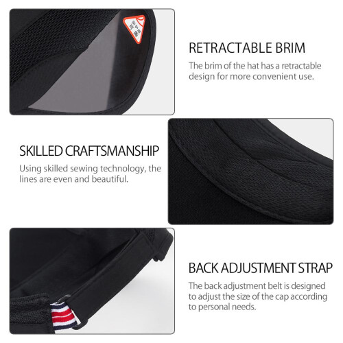 Casquette à visière réglable 55-60 cm UV, multicolore 2