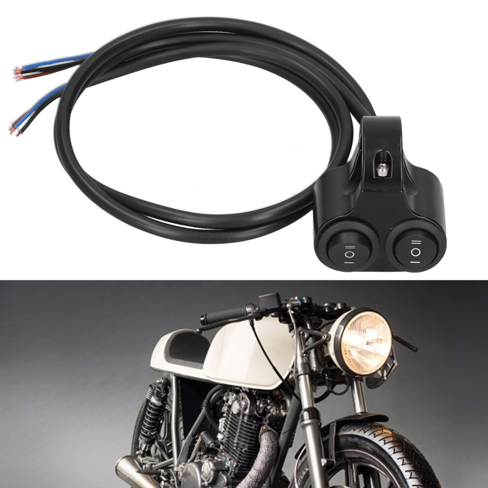 Universal 2-In-1 Motorcycle Handlebar Headlight Switch On/Off Button For 12V Atv Utv 6921333498507