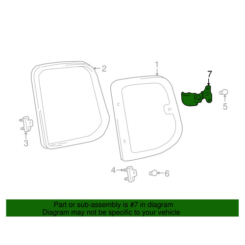 Window Lock for Toyota Tundra 2000‑2006 Gray Quarter Window Latch Replacement 2