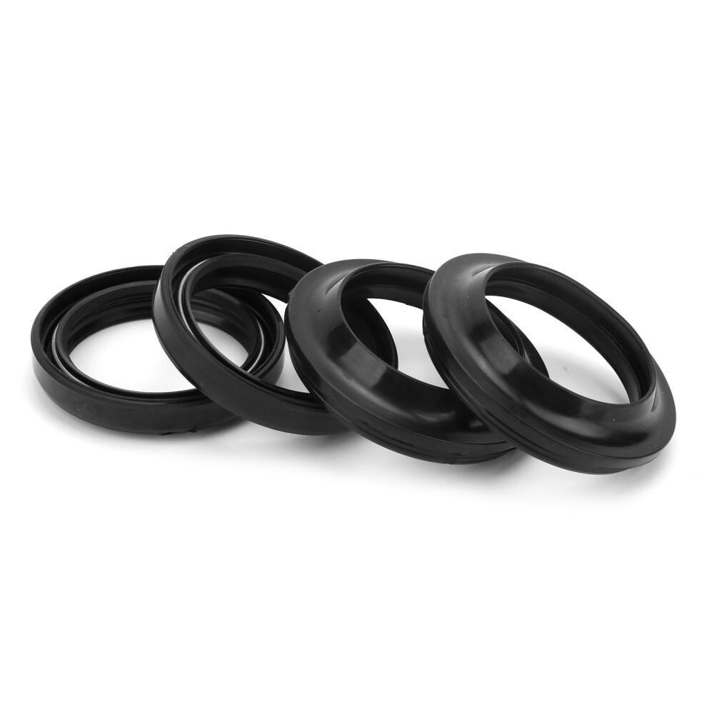 Seals Set: 4 Front Fork Oil Dust Fit For Yamaha Mt-25 Yzf R25 15-19 4961333498512