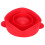 Folding Silicone Popcorn Bowl with Lid, 26x14cm, Red 14