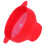 Folding Silicone Popcorn Bowl with Lid, 26x14cm, Red 16