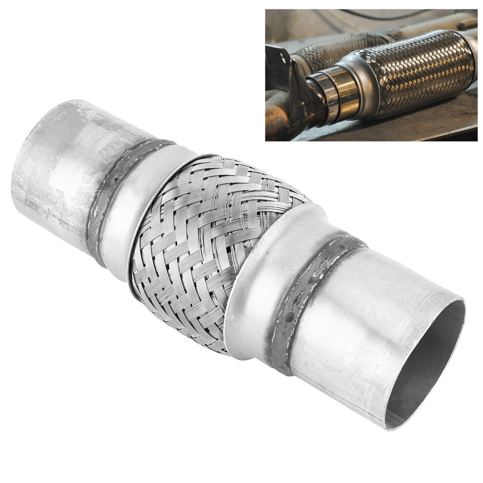 Universal Stainless Steel Exhaust Pipe 2.25In X 8In For Vibration Isolation 4601333500319