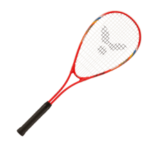 Racchetta da squash Victor Red Jet con telaio in alluminio e testa a forma di cuore, 190 g