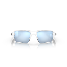 Oakley Flak 2.0 XL Prizm Sonnenbrille, polierter weißer Rahmen, Hochleistungssicht