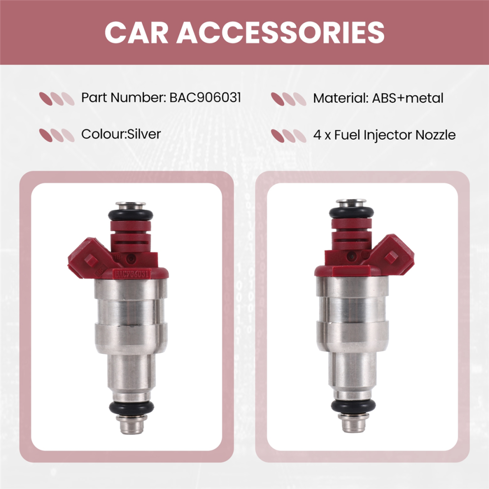 4Pcs Car Fuel Injector Nozzle Bac906031 For-Vw Gol 4853655122469