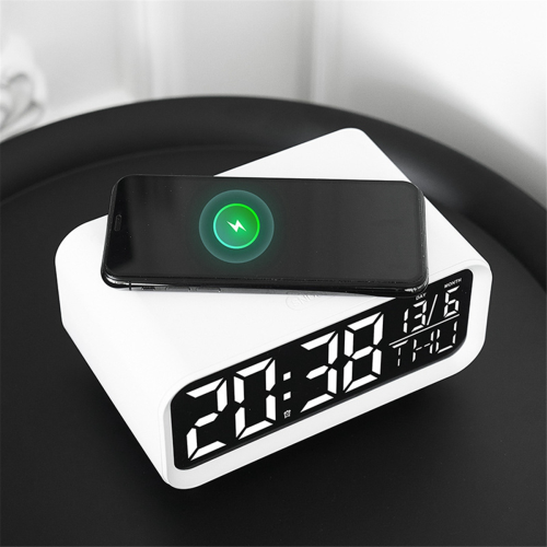 LED Wireless Charging Desk Clock Multifunctional N 2