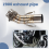 Motorcycle Motorbike Middle Exhaust Mid Link Pipe 4