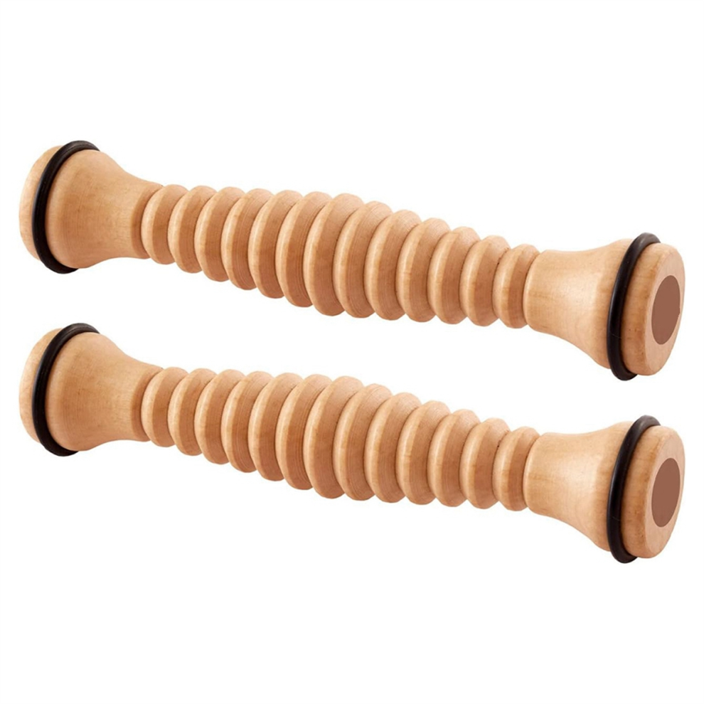 Semoic Wooden Foot Roller, Massager For Plantar Fasciitis
