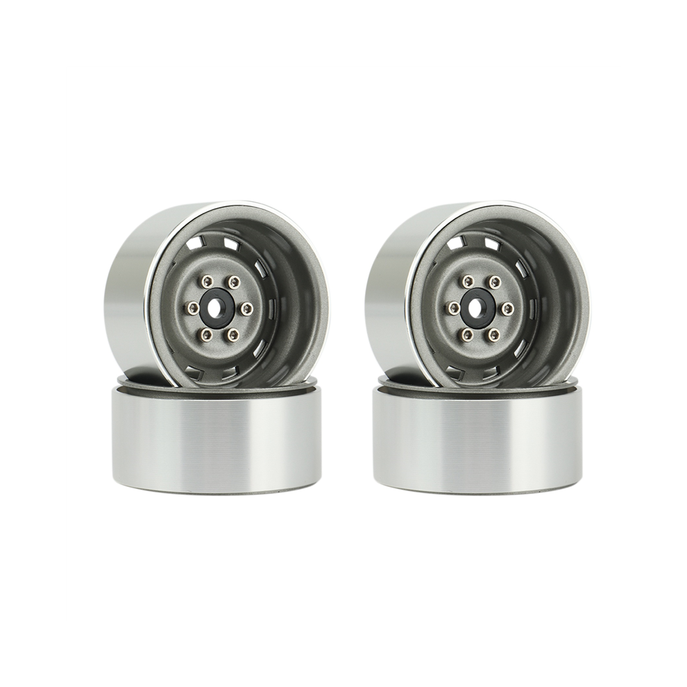4Pcs 1.9Inch Metal Beadlock Wheel Hub Rim For 1/10 4853655131324