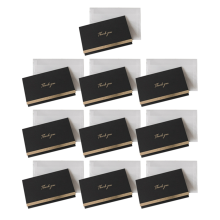 10 Pack Wedding Greeting Cards with Envelopes, Gol