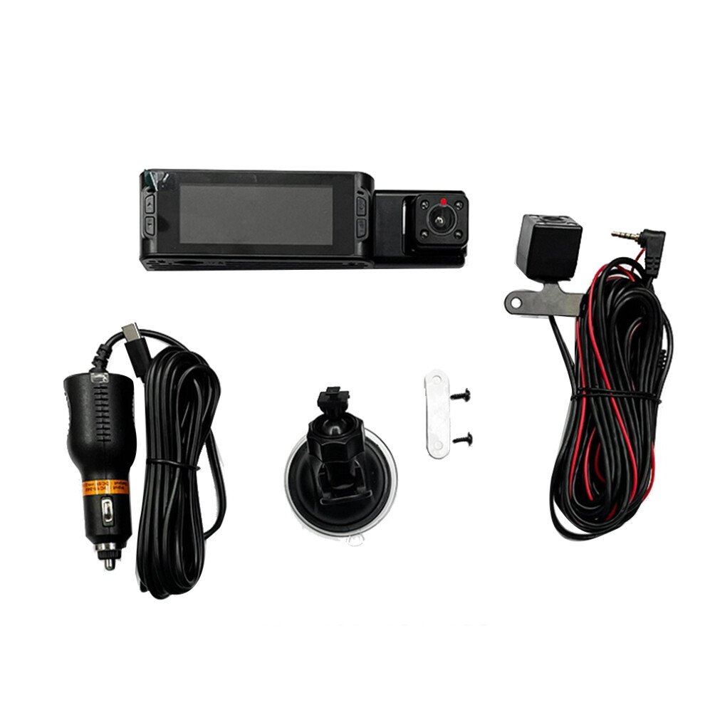 3 Camera Dash Cam 1080P 3.16 Inch Screen Dashcam W 4853655139450