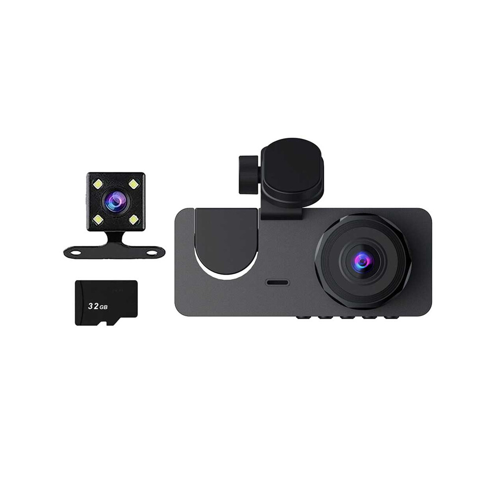 Hd 1080P Dash Cam Front And Rear Inside Car Camera 4853655138446