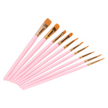 101R Rose mat ensemble de 10 pinceaux taille 16,4 cm