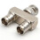 Pure Copper Connector BNC Three-Way One Male to Tw 3