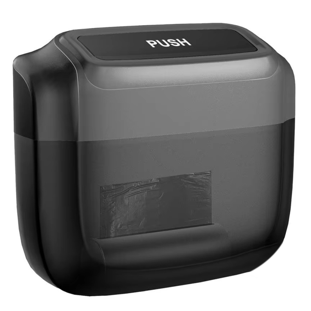 Car Trash Bin With Lid - Hanging Vehicle Garbage D 4853655141309