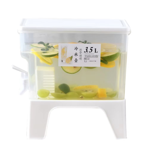 Beverage Dispenser with Spigot, Juice Jug Tap, Mil 1