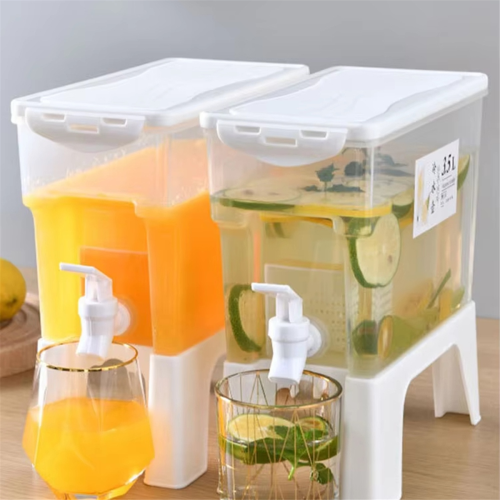 Beverage Dispenser with Spigot, Juice Jug Tap, Mil 2