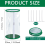 2Pcs PVC Mini Greenhouse, 23.6 X 11.8inch Transpar 4