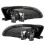 Pair Front Bumper Fog Light Clear Lens Driving Lam 6