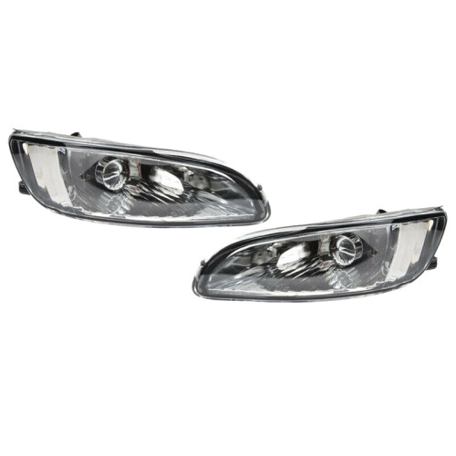 Pair Front Bumper Fog Light Clear Lens Driving Lam