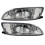 Pair Front Bumper Fog Light Clear Lens Driving Lam 5