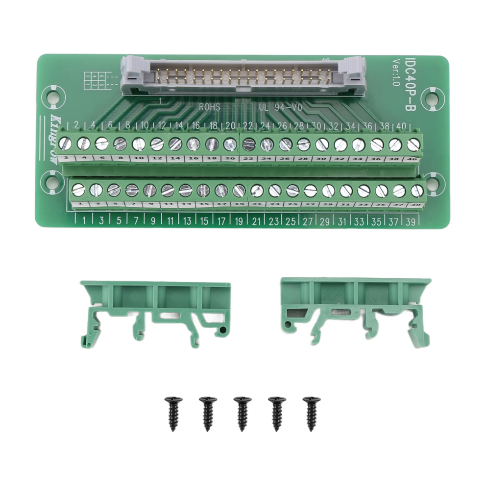 Idc40p 40Pin Connector Strip Breakout Board Termin 4853655147691