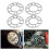 4Pcs Aluminum Wheel Spacers Shims Plate Auto Wheel 5