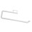 Porte-essuie-tout mural blanc en PP 28,5 cm Std 11