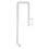 Porte-essuie-tout mural blanc en PP 28,5 cm Std 8
