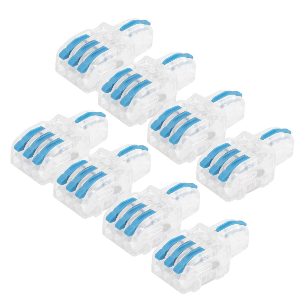 20Pcs Blue Spl Wire Connector 1 In 3 Out T-Type Splitter 32A 8091333504619