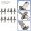 10 Pcs Removable Surfboard Fin Screw,Fin Screw Thu 8