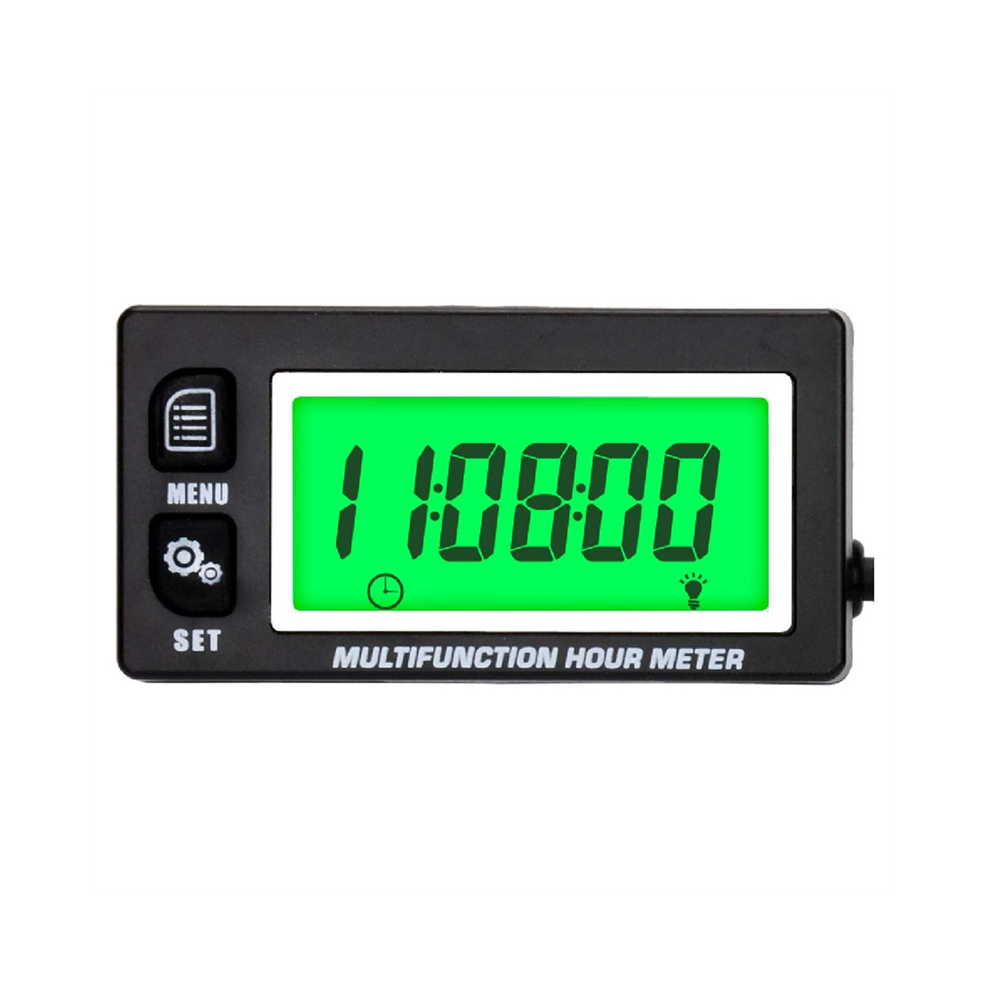 Lcd Digital Hourmeter Tachometer Engine Thermomete 4853655158727