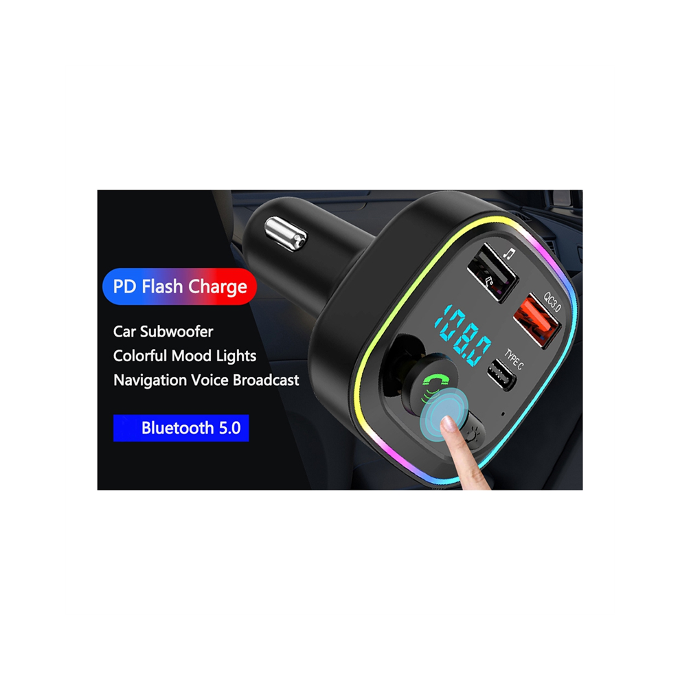 Bluetooth Fm Transmitter Car Radio Adapter Pd 20W, 4853655158109