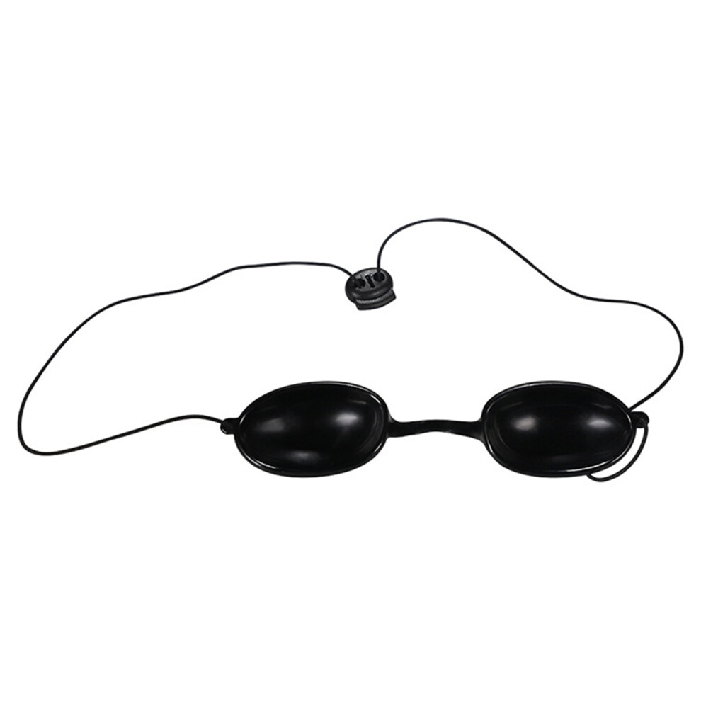 Flexible UV Tanning Bed Goggles Eye Protection Black, Soft TPU, Adjustable