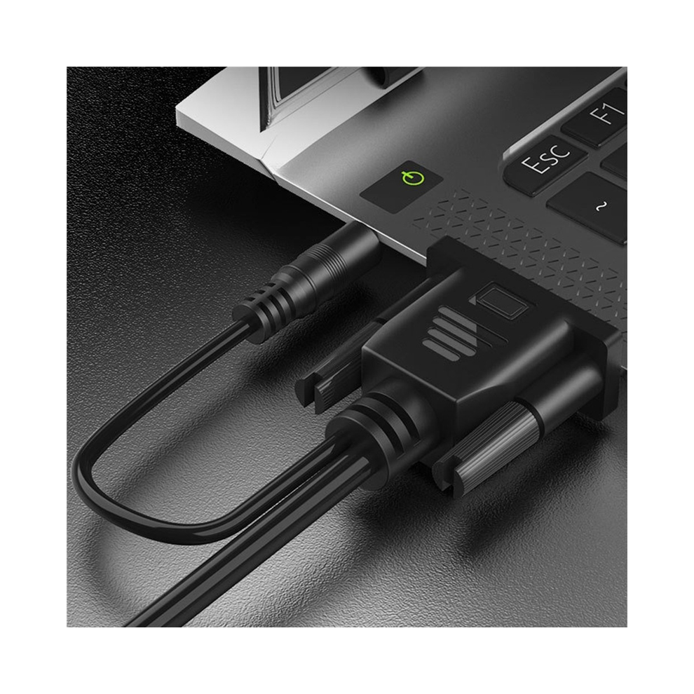 1080P Hd Vga To Hdmi-Compatible With 3.5Mm Audio C 4853655160072
