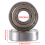 50PCS 608-ZZ Ball Bearing, Metal Double Shielded M 5