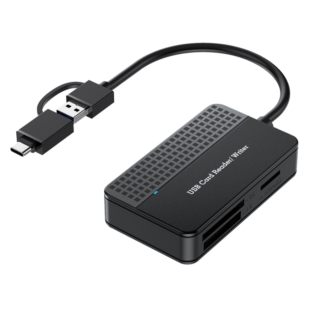 Reader 4-In-1, Tf Sd Ms Cf Card Reader Multi Card 4853655163042